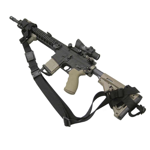 Picture of TacShield PRS Hands Free Rifle Sling with Stud QD Swivels Black T6130BK 843119035965