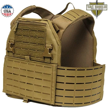 Picture of TAC SHIELD RZR MOLLE PLATE CARRIER LRG COYOTE T4861LGCY