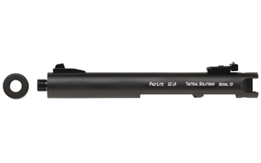 Picture of Tactical Solutions Pac-Lite Barrel 22 LR 4.50" Threaded, Drilled & Tapped, Adj. Sights, Black Anodized for Ruger Mark I/II/III & 22/45 PL45TEMBNF