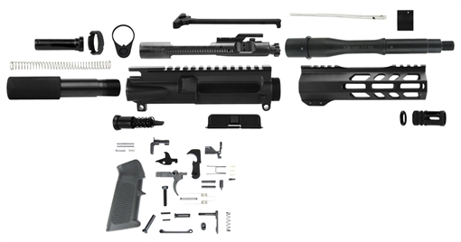 Picture of TacFire AR Build Kit 5.56x45mm NATO 7.50" Barrel Black for AR Platform SSPK556LPK