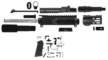 Picture of TacFire AR Build Kit 9mm Luger 4.50" Barrel Black for AR Platform SSPK9MMLPK4
