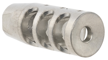 Picture of TacFire Compensator Stainless Steel with 5/8"-24 tpi Threads 2.50" OAL for 308 Win MZ10023SSN