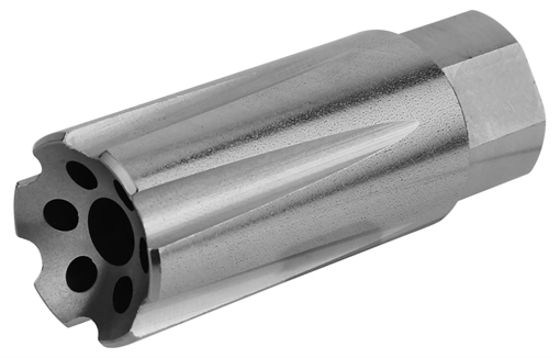 Picture of TacFire Linear Compensator Stainless Steel with 5/8"-24 tpi Threads 2.26" OAL .875" Diameter for 308 Win MZ10203SS