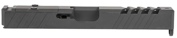 Picture of TacFire Replacement Slide 40 S&W Graphite Black Cerakote Stainless Steel with Optics Cut & Slide Ports for Glock 22 Gen3 GLKSL22G2