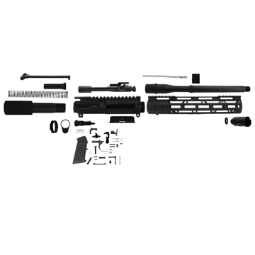 Picture of TacFire 10.5" Unassembled AR 300 Blackout Pistol Build Kit with Lower Parts Kit PK300LPK-10