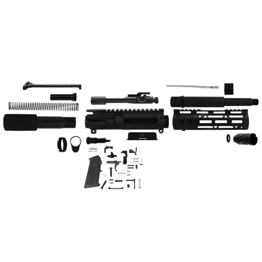 Picture of TacFire 7.5" Unassembled AR 300 Blackout Pistol Build Kit with Lower Parts Kit PK300LPK-7