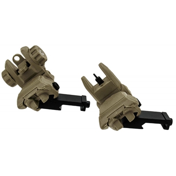 Picture of Tacfire AR-15 45 Degree/Low Profile Pop Up Sights - Tan IS008T-45