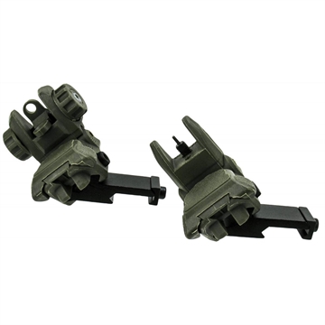 Picture of Tacfire AR-15 45 Degree/Low Profile Pop Up Sights OD Geen Polymer IS008OD-45