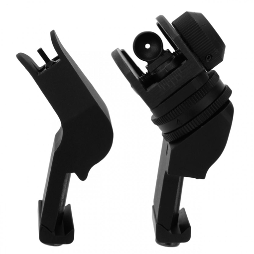 Picture of Tacfire AR-15 45 Degree Rapid Transition Back Up Sights - Black Aluminum IS009