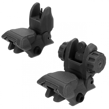 Picture of Tacfire AR-15 45 Same Plane/Low Profile Pop Up Sights - Black Polymer IS008B