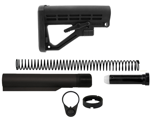 Picture of TacFire MAR050B Mil-Spec Buffer Tube Black Matte AR-15 MAR050B MAR050-B