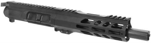 Picture of TacFire BU-9MM-7 Pistol Upper Assembly 9mm Luger Caliber with 7" Black Nitride Barrel, Black Anodized 7075-T6 Aluminum Receiver & M-LOK Handguard for AR-Platform Includes Bolt Carrier Group BU9MM7