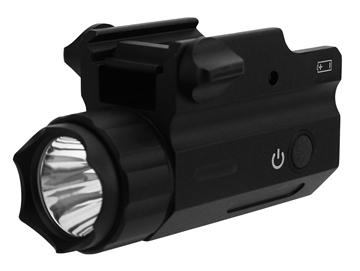 Picture of TacFire 360 Lumen Pistol Flashlight (Compact-Sized) Black White CREE LED FLP360C