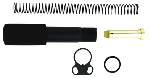 Picture of TacFire Buffer Tube Kit Mil-Spec AR-15 Black Aluminum AR-Pistol Platform MAR049B