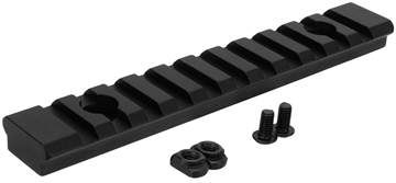 Picture of TacFire M-LOK Accessory Picatinny Section Rail 5 Inch 11 Slots Black Anodized MAR105L