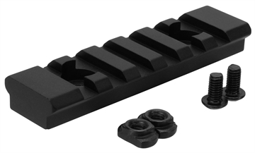 Picture of TacFire M-LOK Accessory Picatinny Section Rail 3 Inch 7 Slots Black Anodized MAR105M