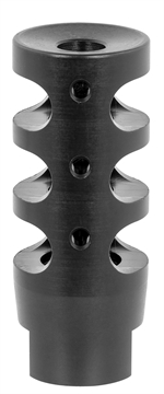 Picture of TacFire Compact Compensator Black Nitride Steel with 5/8"-24 tpi Threads, 2.50" OAL & 1" Diameter for 308 Win AR-10 MZ10023BN