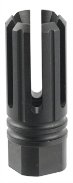 Picture of TacFire 6 Prong Flash Hider Black Nitride Steel with 5/8"-24 tpi Threads, 2.22" OAL & 0.87" Diameter for 308 Win AR-10 MZ10053BN