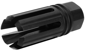 Picture of TacFire 6 Prong Flash Hider Black Nitride Steel with 1/2"-28 tpi Threads & 2.22" OAL for 5.56x45mm NATO AR-Platform MZ1005N