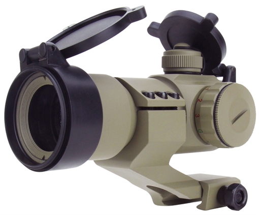 Picture of TacFire 1x30 Dual Illuminated Red/Green Dot Sight Tan 1 x 30 mm 2 MOA Dot RD004T