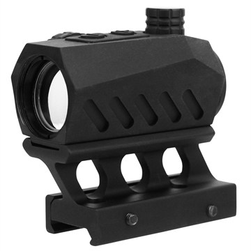 Picture of TacFire Dual Illuminated Red Dot Black Anodized 1 x 20 mm 4 MOA Red/Green Dot Features Riser Mount RD011