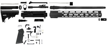 Picture of TacFire AR Build Kit Rifle 300 Blackout AR Platform Black Nitride Aluminum 1/2"-28 tpi *Sports South Exclusive. SSRK300LPK