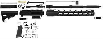 Picture of TacFire Lower Parts Kit Unassembled Rifle Kit 223 Rem/5.56x45mm NATO AR Platform Aluminum 1/2"-28 tpi SSRK556LPK