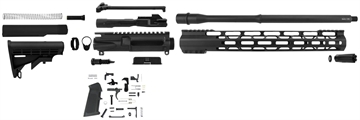 Picture of TacFire AR Build Kit Rifle 9mm Luger AR-15 Black Nitride Steel 1/2"-36 tpi *Sports South Exclusive. SSRK9MM16LPK