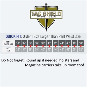 Picture of Tacshield Tactical Gun Belt Coyote Webbing 34-38" 1.75" Wide Buckle Closure T303MDCY