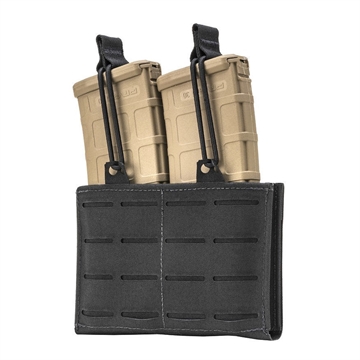Picture of TacShield RZR Molle Double Rifle Magazine Pouch Black T3567BK