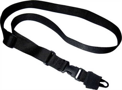 Picture of TAC SHIELD CQB SINGLE POINT SLING QD PUSH BUTTON SWIVEL BLACK 1 1/2" T6006BK