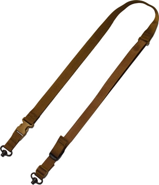 Picture of Tacshield Tactical Sling Coyote Tan Webbing Two-Point/Fast Adjust Rifle/Shotgun T6040CY