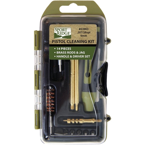 Picture of TacShield Sport Ridge 14pc Pistol Cleaning Kit 38/357/9mm Luger Coyote 3963