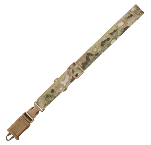 Picture of TAC SHIELD CQB SINGLE POINT SLING HK HOOK SILENCER MULTI-CAM BLACK 1 1/2" T6005MB