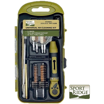 Picture of SPORT RIDGE UNIVERSAL AR CLEANING KIT 21PC W/RATCHET 223/5.56MM/308/7.62MM (6/CASE) 0396851