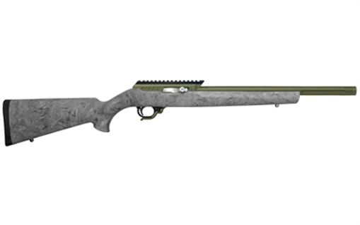 Picture of Tactical Solutions X-Ring VR Gen 2, Semi-automatic Rifle, 22 LR, 16.5" Threaded Barrel, 1/2x28 Thread Pitch, Matte Finish, Olive Drab Green, Ghillie Green Hogue Stock, 1 Magazine, 10 Rounds ATE2-MOD-B-H-GGRN ATE2MODBHGGRN