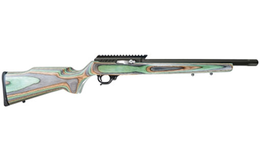 Picture of Tactical Solutions X-Ring VR Laminate, Semi-automatic Rifle, 22 LR, 16.5" Threaded Barrel, 1/2x28 Thread Pitch, Matte Finish, Black, Forest Camo Laminated Hardwood BOYDS Stock, 1 Magazine, 10 Rounds ATE2-MB-B-Y-FC