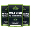 Picture of Tactacam Defend No Tresspassing Sign 3/ct DFD-S-3