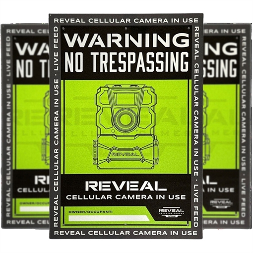 Picture of Tactacam Tactacam No Tresspassing Sign 3 pk. RV-S3-V2