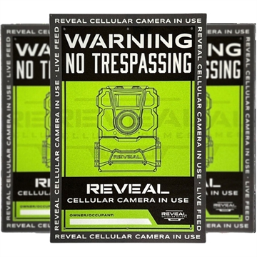 Picture of Tactacam Tactacam No Tresspassing Sign 3 pk. RV-S3-V2