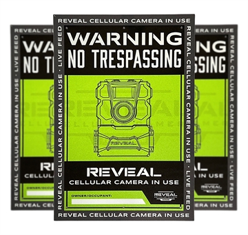 Picture of Tactacam/reveal S1 No Trespassing Sign Durable Plastic S1 S3