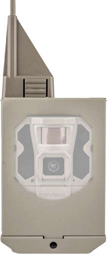 Picture of Tactacam/reveal RVSBV3 Security Box Tan Powder Coated Steel Fits X 3.0, Pro 3.0, X 2.0, X Pro, XB and X RVSBV3 RV-SB-V3