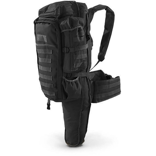 Picture of Schreck Wholesale Inc TACTICAL ASSAULT BAG WITH RIFLE HOLDER BLACK TAC001