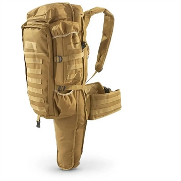 Picture of Schreck Wholesale Inc TACTICAL ASSAULT BAG WITH RIFLE HOLDER COYOTE TAC001