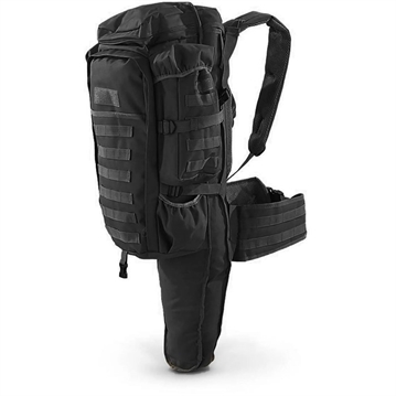 Picture of Schreck Wholesale Inc TACTICAL ASSAULT BAG WITH RIFLE HOLDER BLACK TAC001