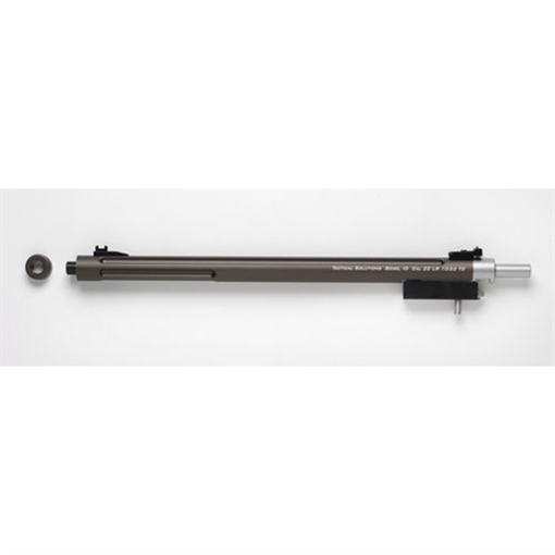Picture of Tactical Solutions X-Ring Barrel 22 LR 16.50" OD Green Matte Finish Aluminum Material Bull with Fluting, Threading & Sights for Ruger 10/22 Takedown 1022TDMOD
