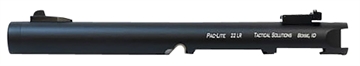 Picture of Tactical Solutions Pac-Lite Barrel 22 LR 6" Threaded, Drilled & Tapped, Adj. Sights, Black Anodized for Ruger Mark IV & IV 22/45 PLIV6TEMBNF