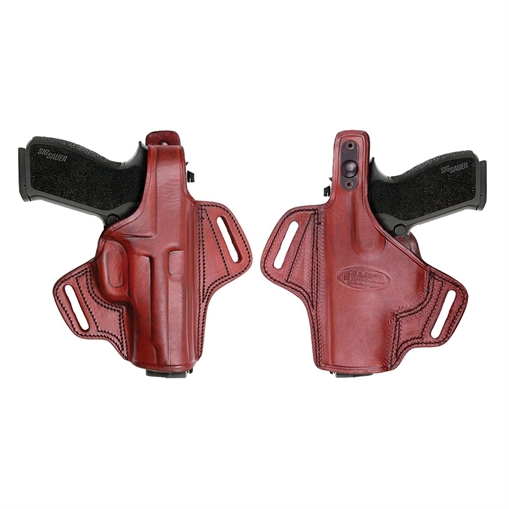 Picture of Tagua Gunleather Thumb Break Belt Holster for Ruger LCR Brown Right Hand BH1-022