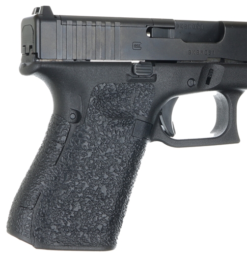 Picture of TALON Grips Inc Rubber, Grip, Adhesive Grip, Fits Glock 19 Gen 5 MOS (No Backstrap) 19, 23, 25, 32, 38 Gen5 (No Backstrap), Black 382R