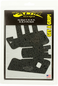Picture of Talon Grips Adhesive Grip Compatible w/Glock Gen3 17/22/24/31/34/35/37, Black Textured Rubber 103R
